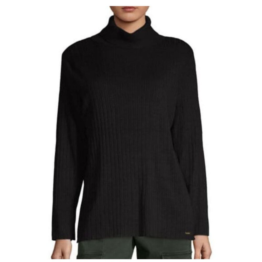 Black Calvin Klein Turtleneck Sweater Pullover - Picture 1 of 4